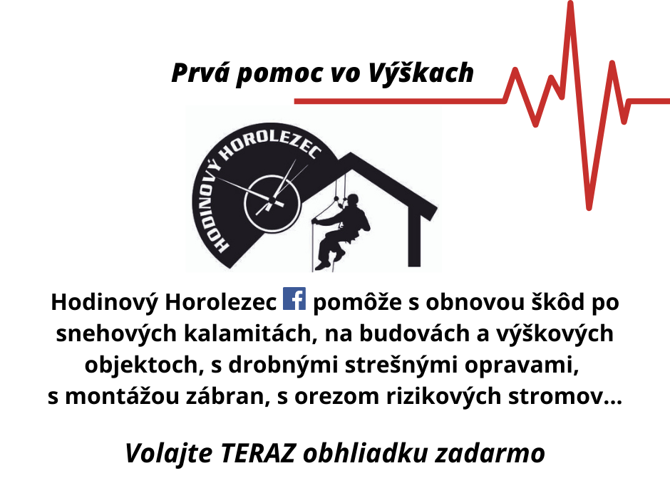 Výškové práce - prvá pomoc